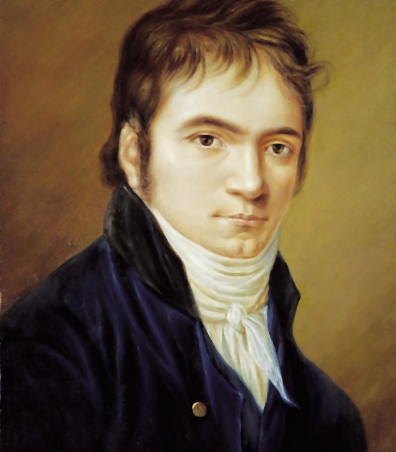 Beethoven nella miniatura di Christian Hornemann del 1803