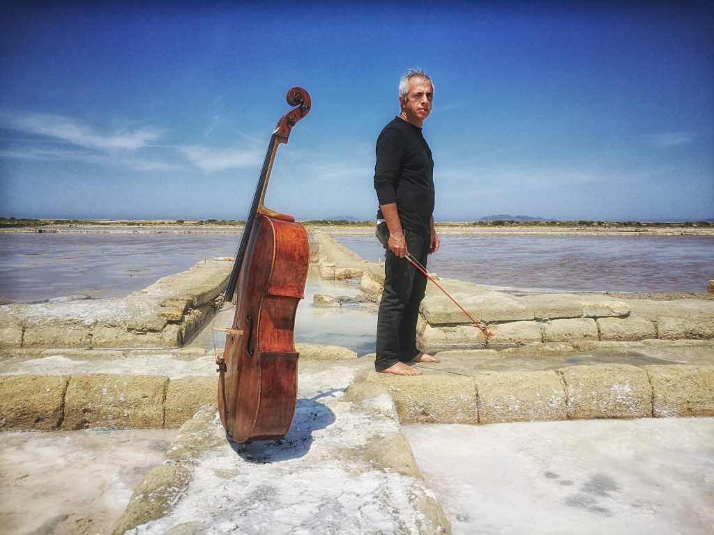 Giovanni Sollima with his cello
